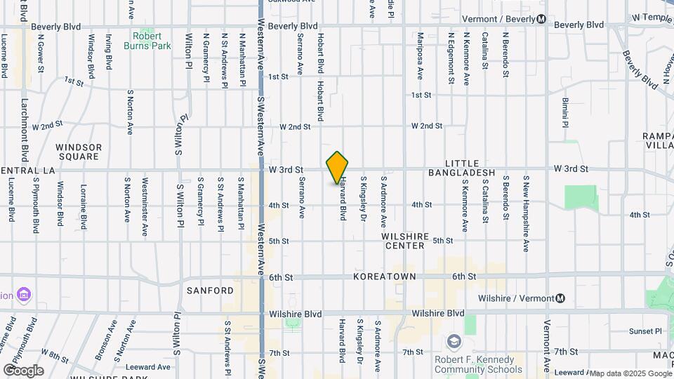 331 S Harvard Blvd Map and Location Details