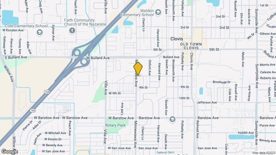 811 Minnewawa Ave Map and Location Details