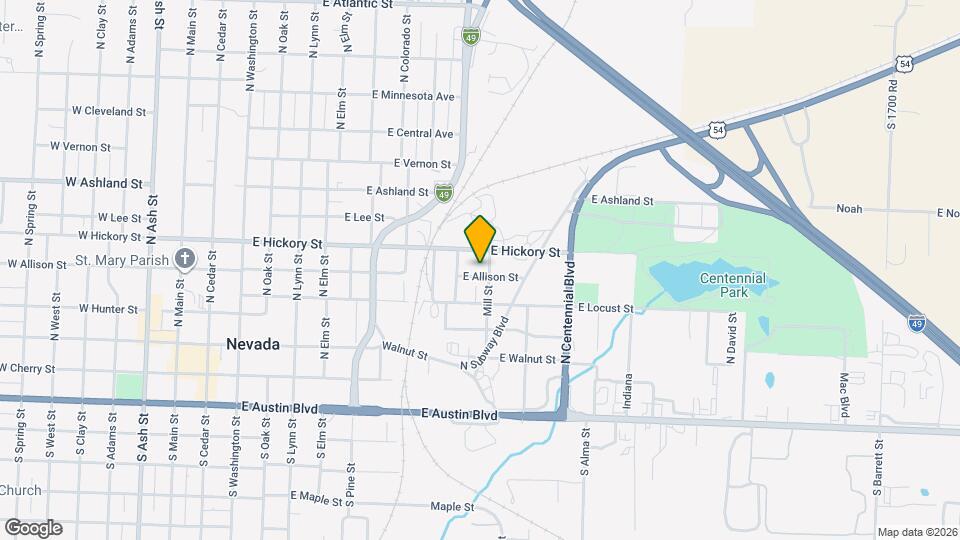 1025 E Allison St Map and Location Details