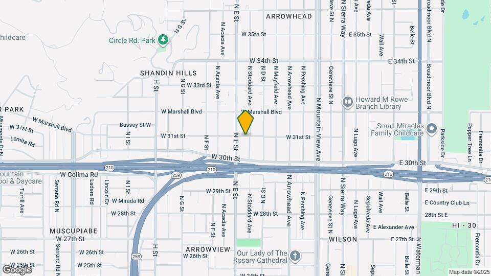 3096 N Stoddard Ave Map and Location Details