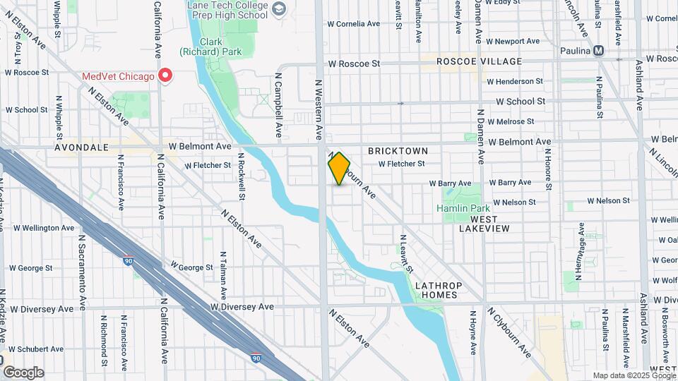 2335 W Barry Ave-Unit -3 Map and Location Details