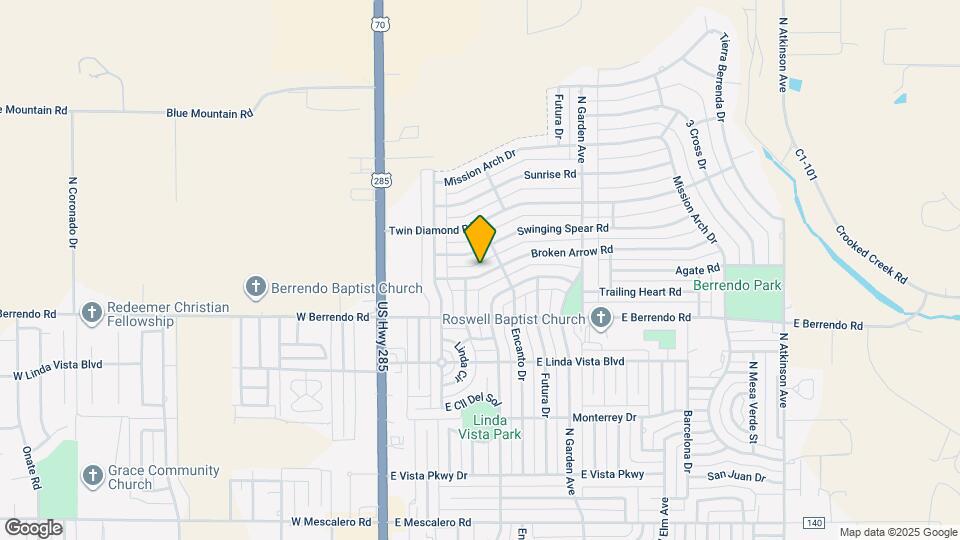 315 Broken Arrow Rd Map and Location Details