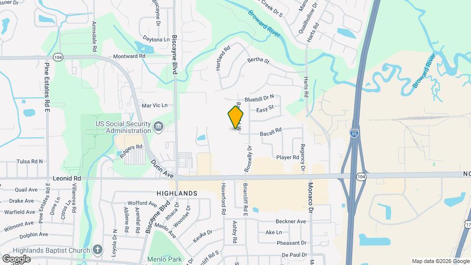 10964 Bacall Rd W Map and Location Details