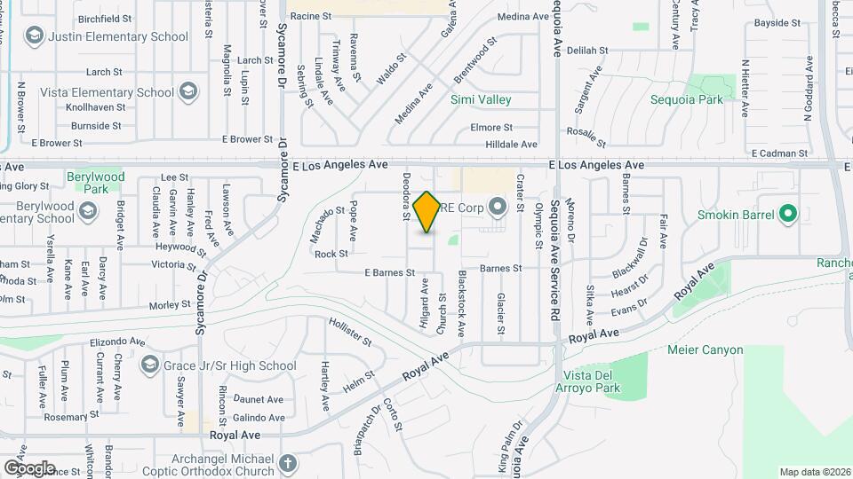 1739 Church St Map and Location Details