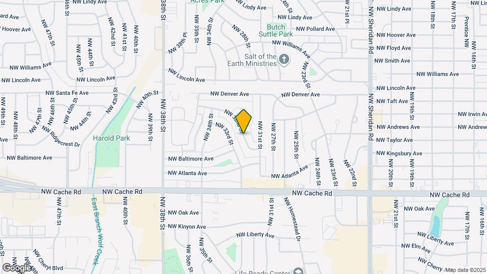 1618 NW 32nd St Map and Location Details