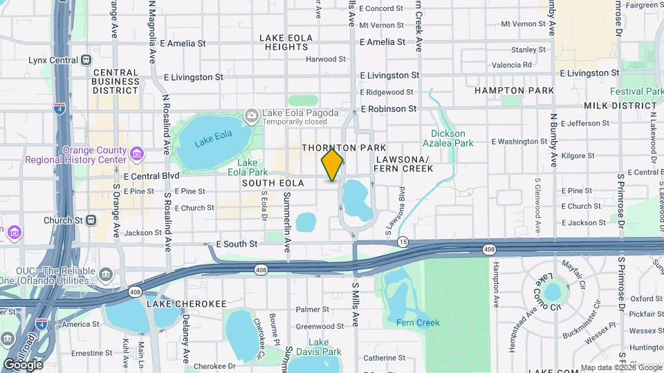 1001 E Pine St Map and Location Details