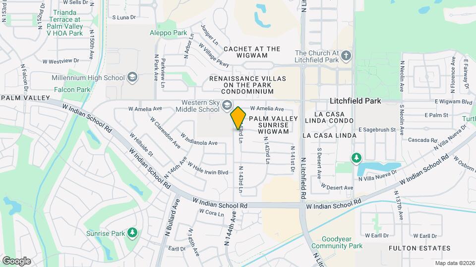 3930 N 143rd Ln Mapa y Detalles de la Ubicación