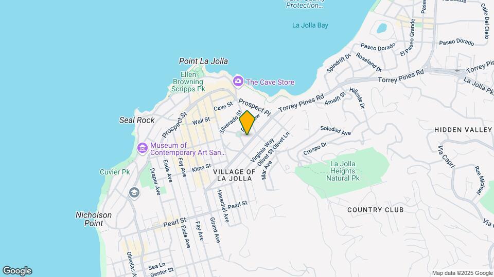 1344 Torrey Pines Rd Map and Location Details