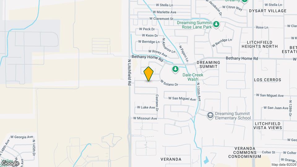 13737 W Solano Dr Mapa y Detalles de la Ubicación