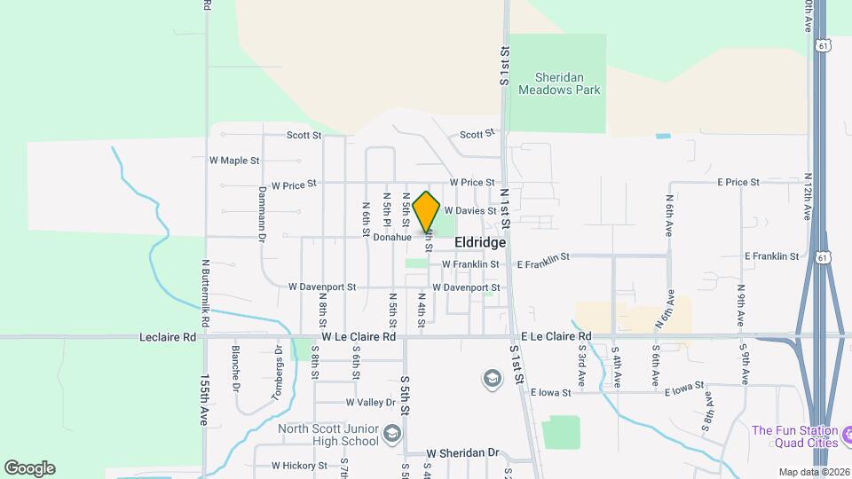 401 E Donahue St Map and Location Details