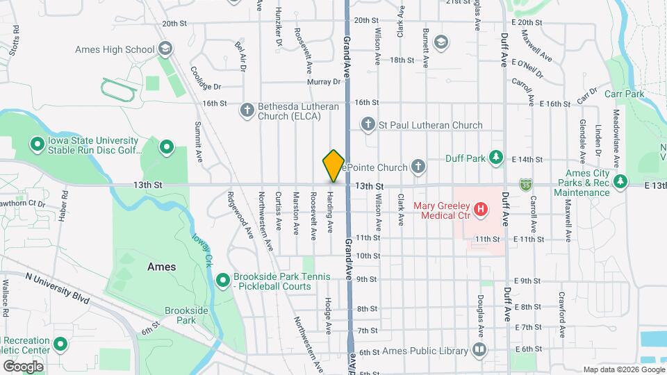 1230 Harding Ave Map and Location Details