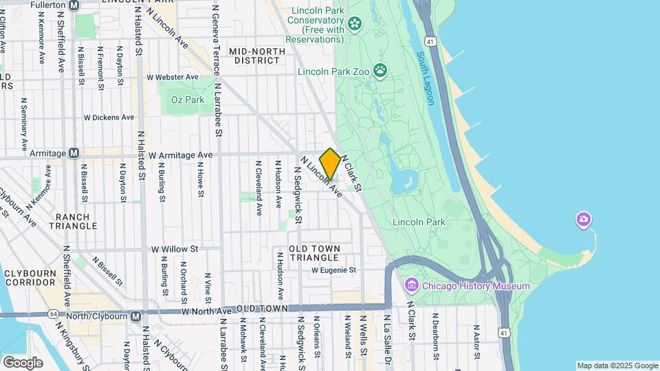 1920 N Lincoln Park W Map and Location Details