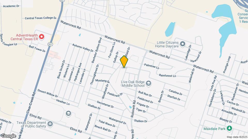4301 Thunder Creek Dr Map and Location Details