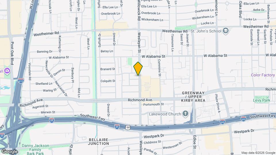 3902 Colquitt St Map and Location Details