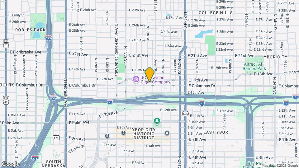 1716 E Columbus Dr, Unit Unit A Mapa y Detalles de la Ubicación