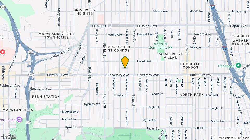 3930 Louisiana St Map and Location Details
