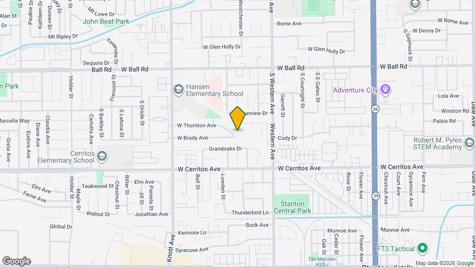3305 W Thornton Ave Map and Location Details