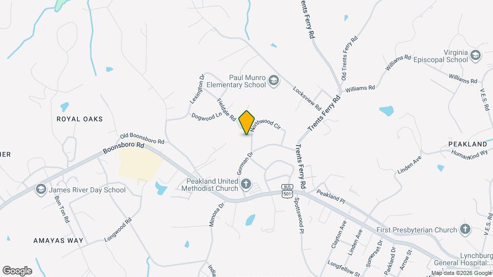 1506 Northwood Cir Map and Location Details