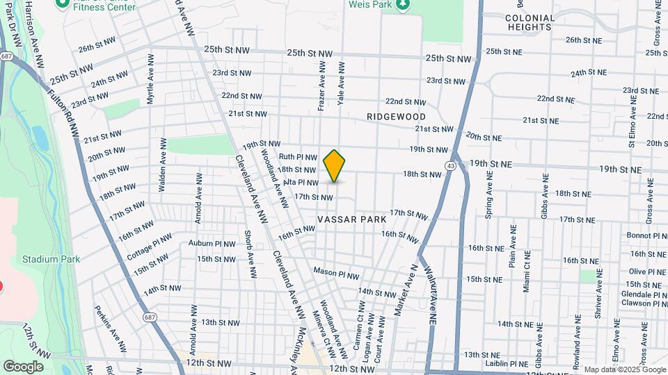 1715 Yale Ave NW Map and Location Details