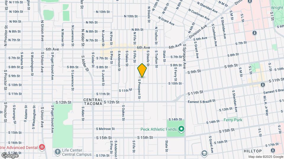 839 S Prospect St Map and Location Details