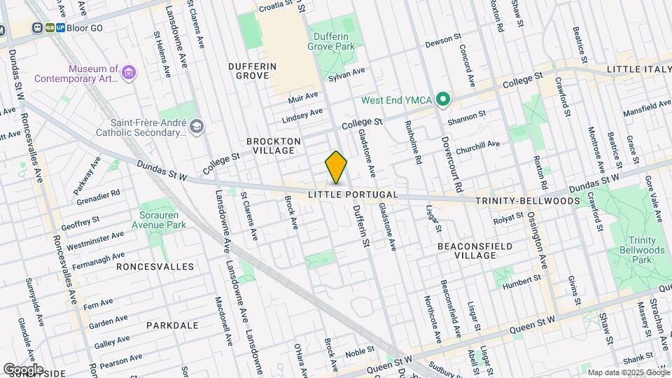 1512 Dundas St W Map and Location Details