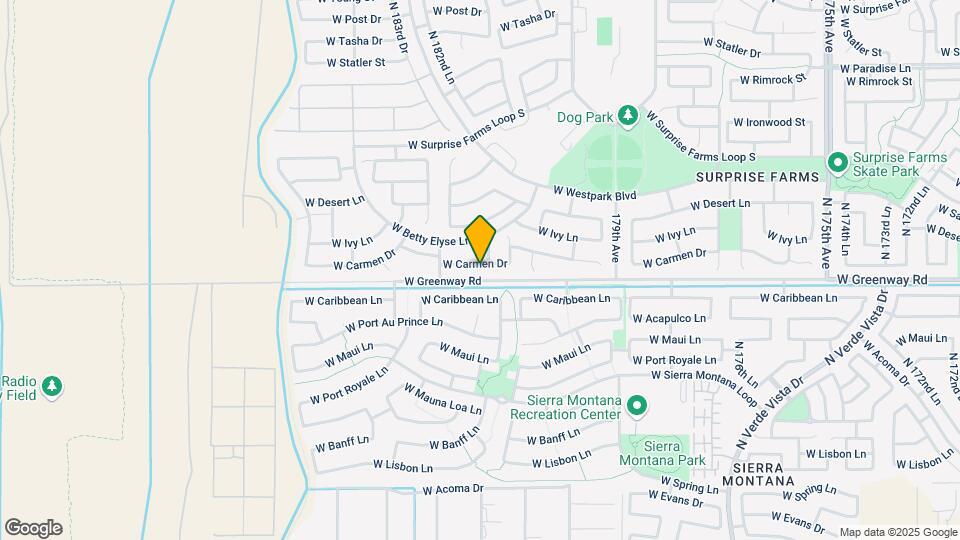 18165 W Carmen Dr Map and Location Details
