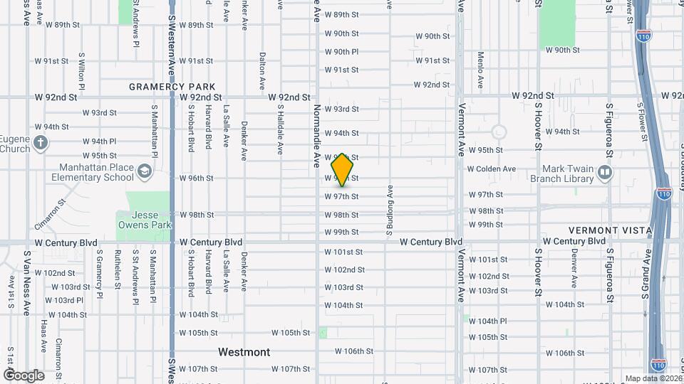 1317 W 97th St, Unit 1 Mapa y Detalles de la Ubicación