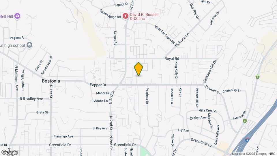 1851 Pepper Valley Ln Map and Location Details