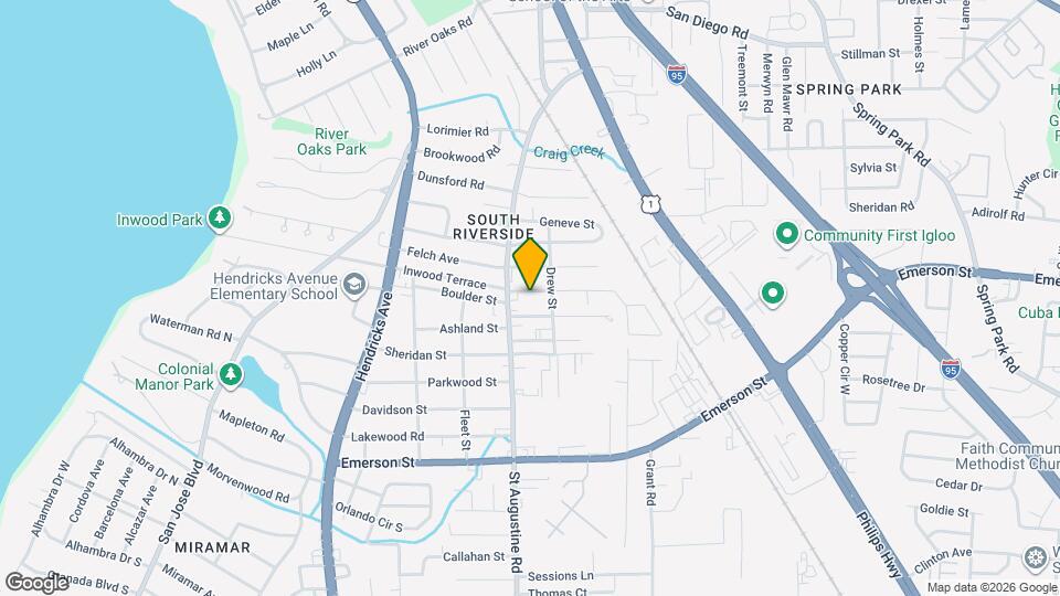 2032 Inwood Terrace Map and Location Details