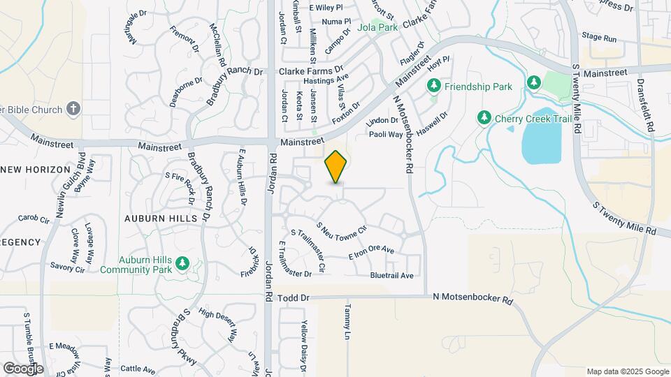 17193 E Springfield Ct Map and Location Details