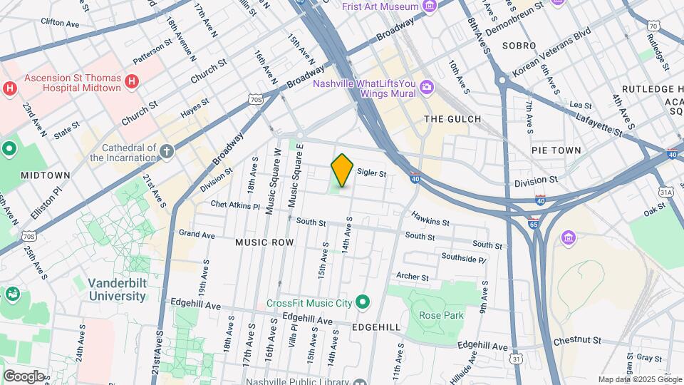 1404 Hawkins St Mapa y Detalles de la Ubicación