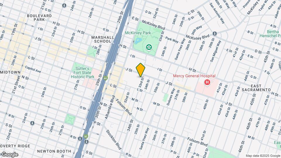 1028 33rd St Map and Location Details