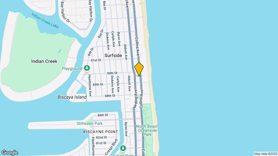 8926 Collins Ave Map and Location Details