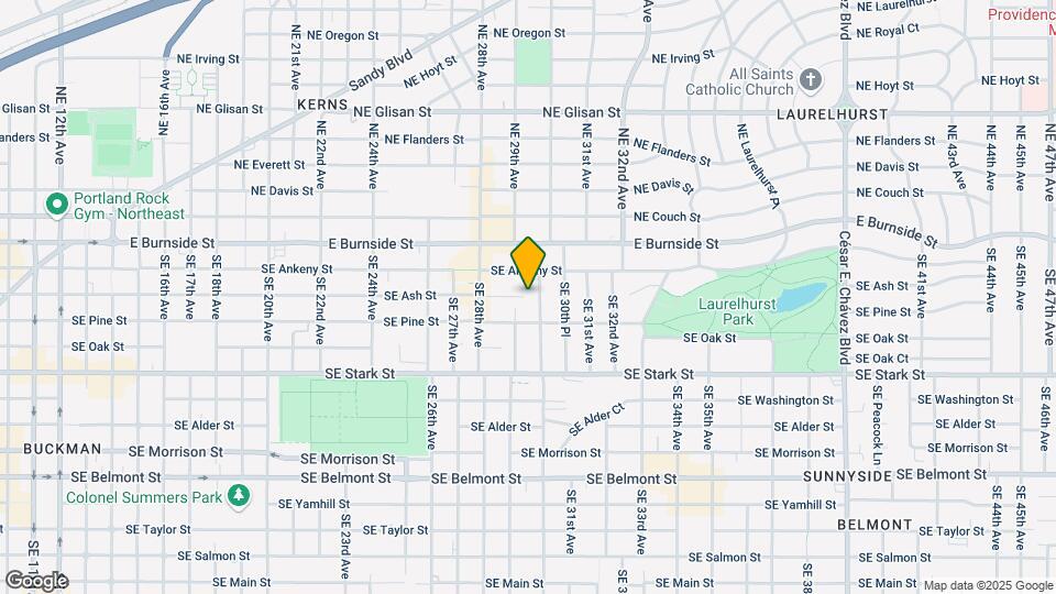 2920 SE Ash St Map and Location Details