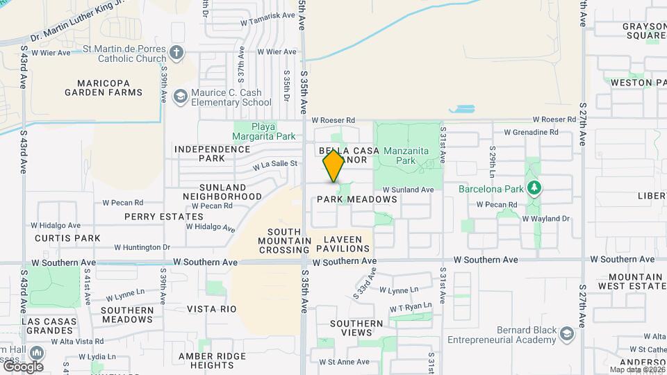 3411 W Sunland Ave Map and Location Details