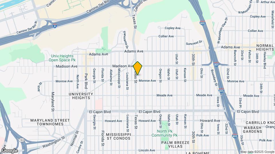 4525 Texas St Map and Location Details