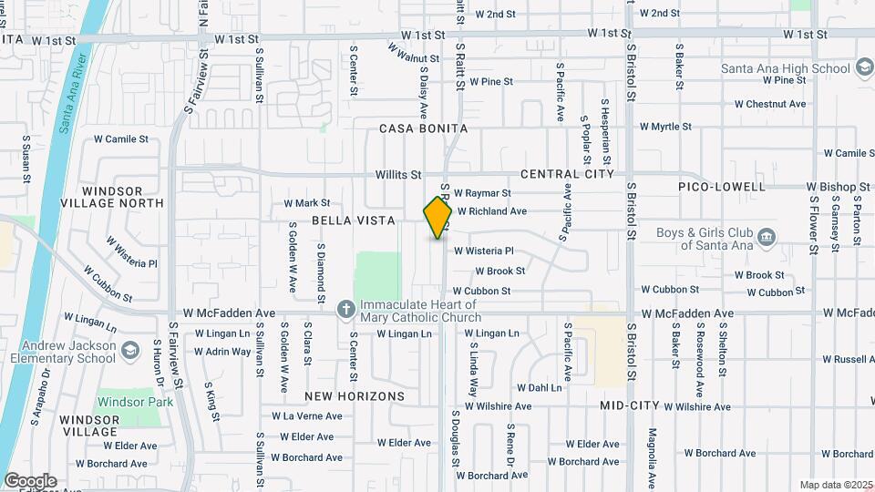730 S Raitt St Map and Location Details