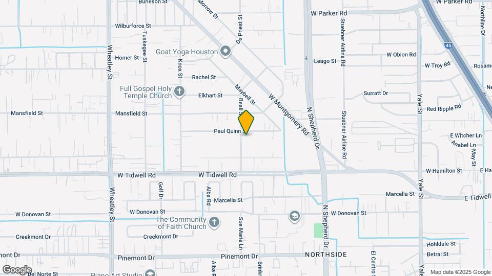 5718 Beall St Map and Location Details