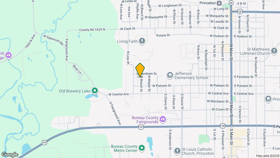 128 N Beech St Map and Location Details