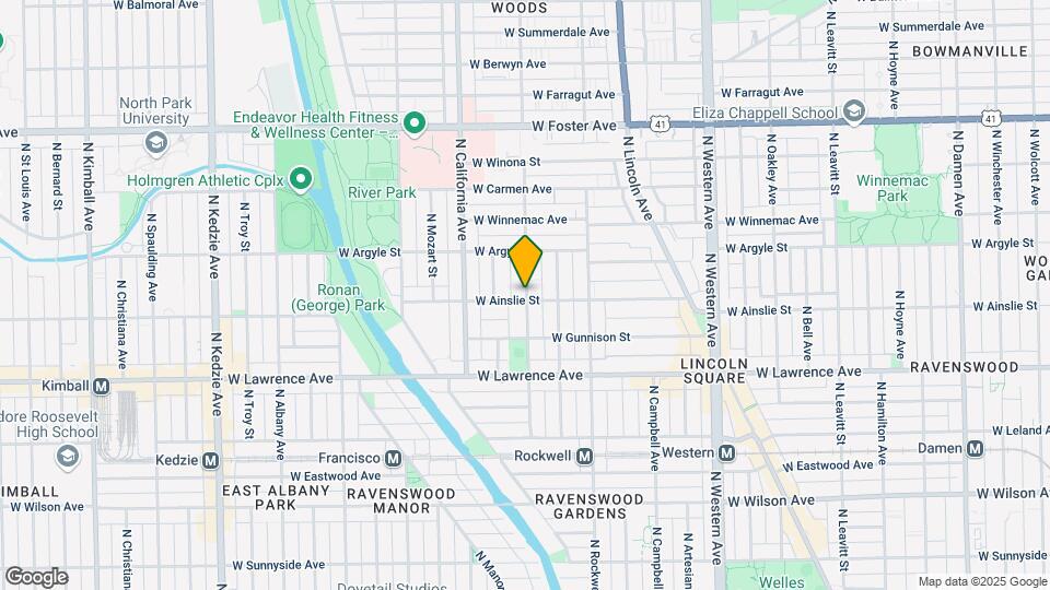 4908 N Washtenaw Ave, Unit 2 Map and Location Details