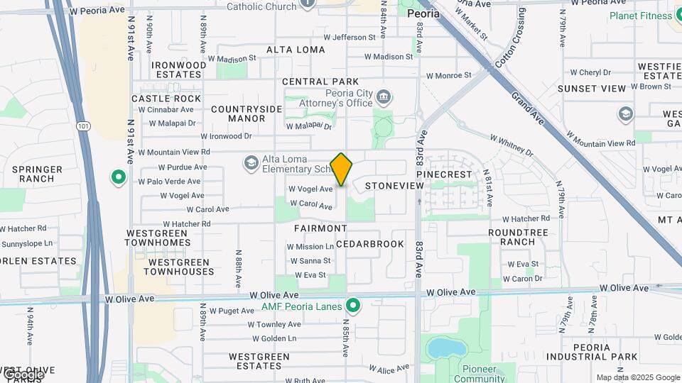 9561 N 85th Dr Map and Location Details