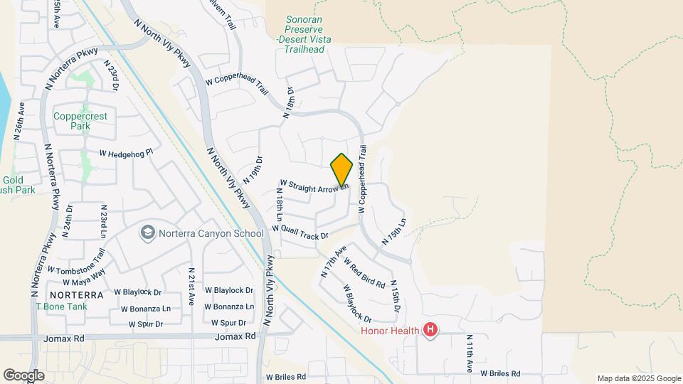 1653 W Straight Arrow Ln Map and Location Details