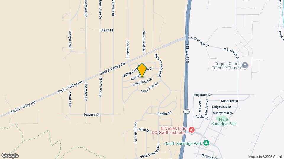 882 Valley Vista Dr Map and Location Details