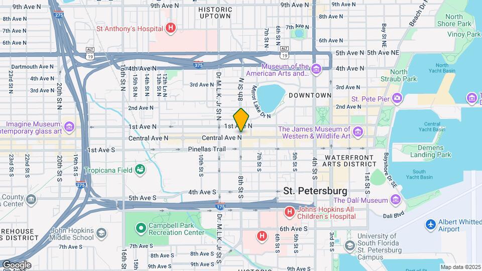 1 8th St N Map and Location Details