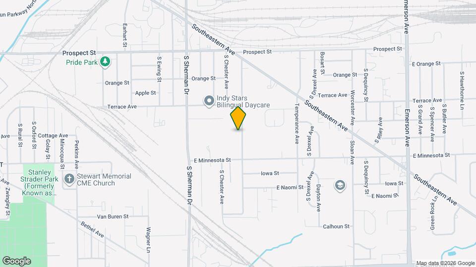 1602 S Grant Ave Map and Location Details