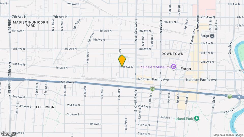 1344 1st Ave N Mapa y Detalles de la Ubicación