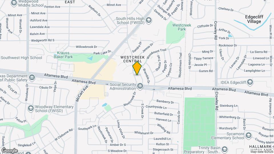 6417 Westcreek Dr Map and Location Details