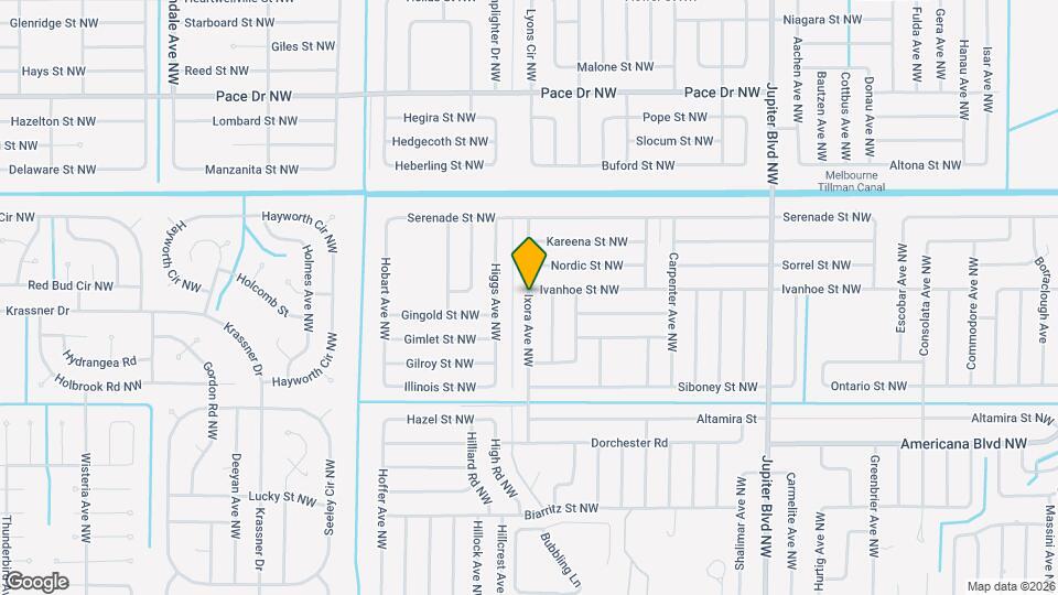 491 Ixora Ave NW Map and Location Details