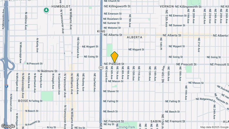 638 NE Prescott St Map and Location Details