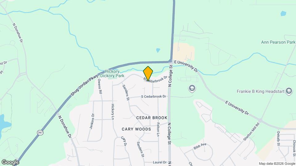 233 N Cedarbrook Dr Map and Location Details